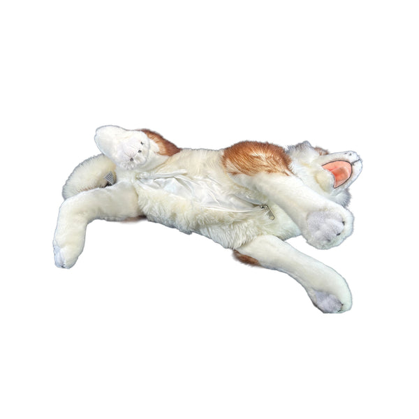 Cade - Husky with satin pocket - 62cm lying, red