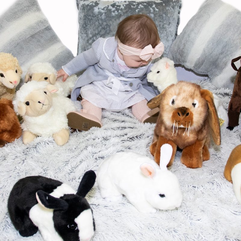 realistic handcrafted soft plush toy animals