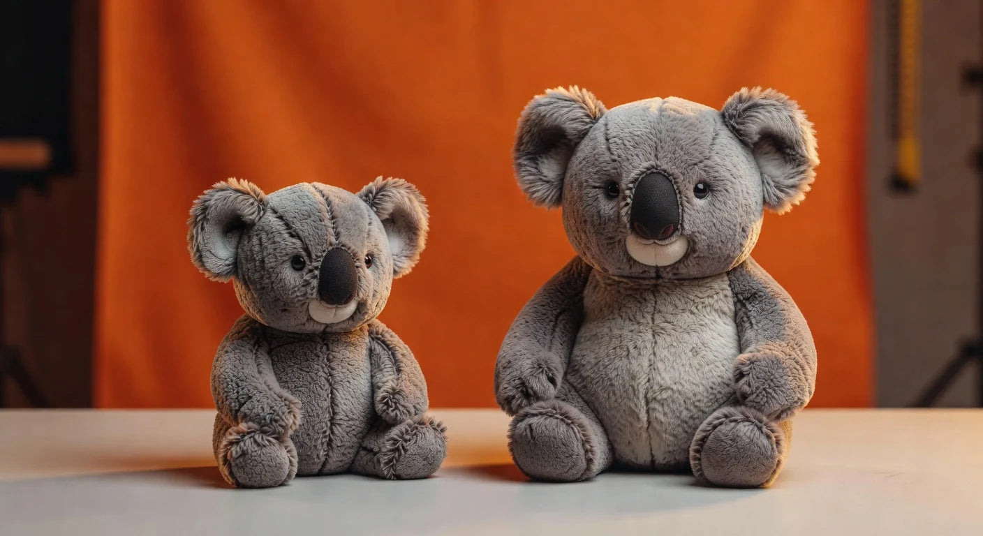 Professional header image for comparison analysis: Budget vs Premium: Stuffed Koala Plush Toy Showdown