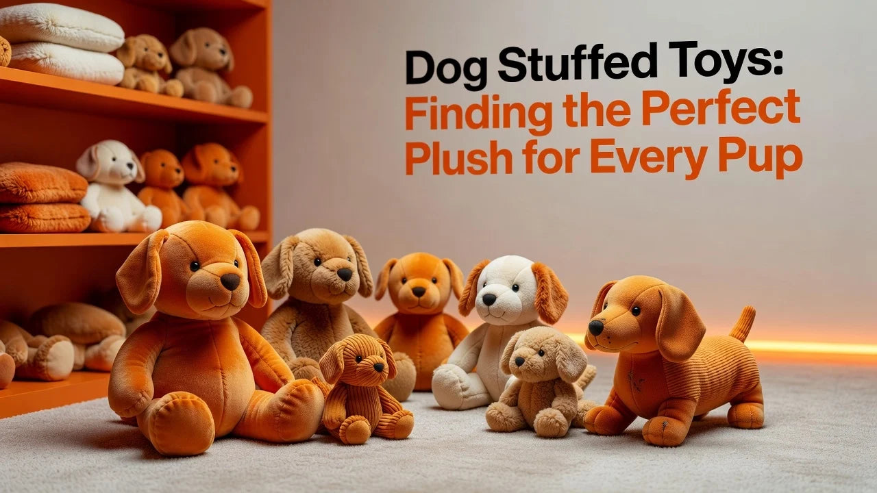 Professional header image for list-based article: Dog Stuffed Toys: Finding the Perfect Plush for Every Pup