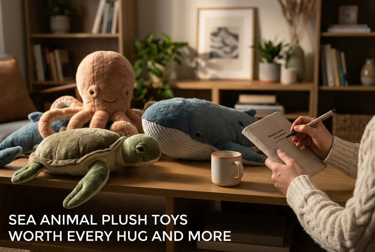 Professional header image for list-based article: Sea Animal Plush Toys Worth Every Hug and More
