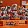 Professional header image for list-based article: 10 Lifelike Plush Toy Koalas Every Fan Adores