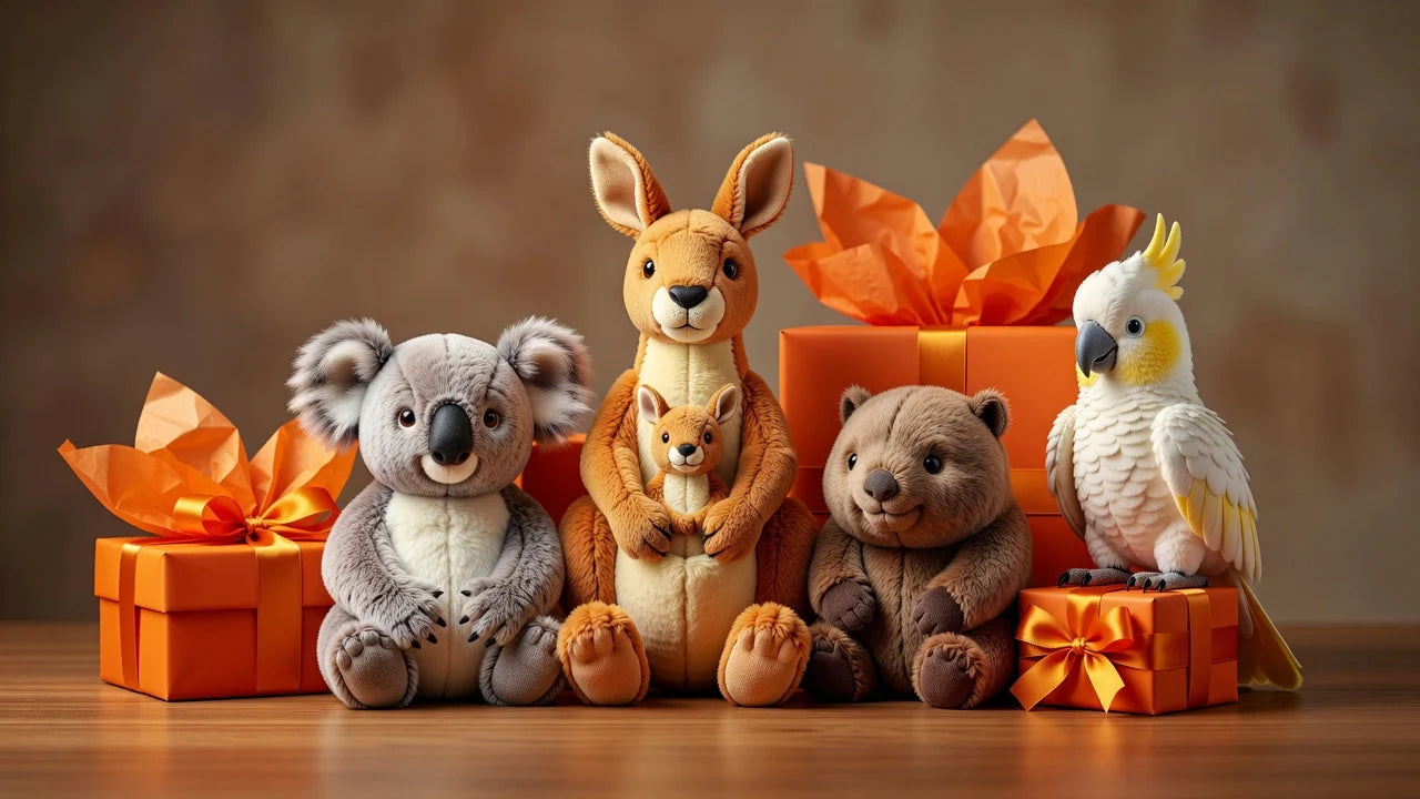 Professional header image for list-based article: Australian Stuffed Animals That Make Perfect Gifts
