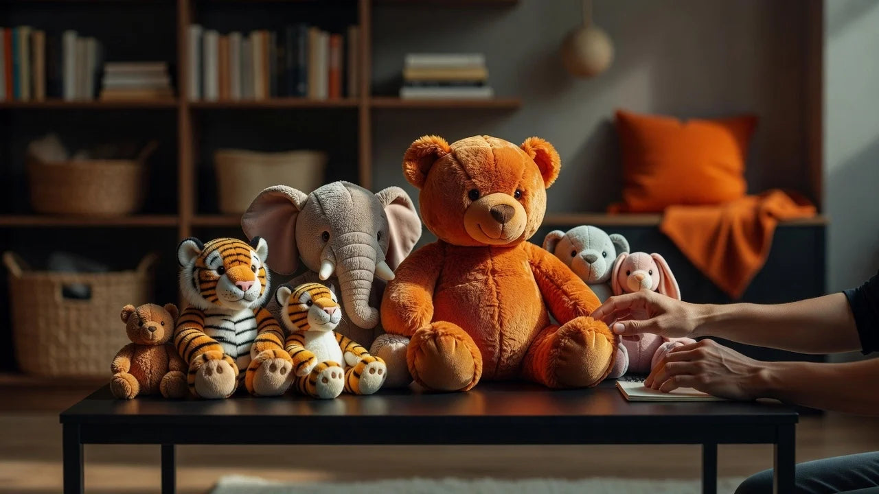 Professional header image for list-based article: Plush Toys and Stuffed Animals: How to Choose the Best One