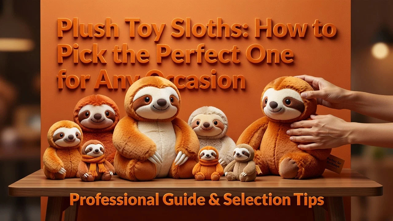 Professional header image for list-based article: Plush Toy Sloths: How to Pick the Perfect One for Any Occ...