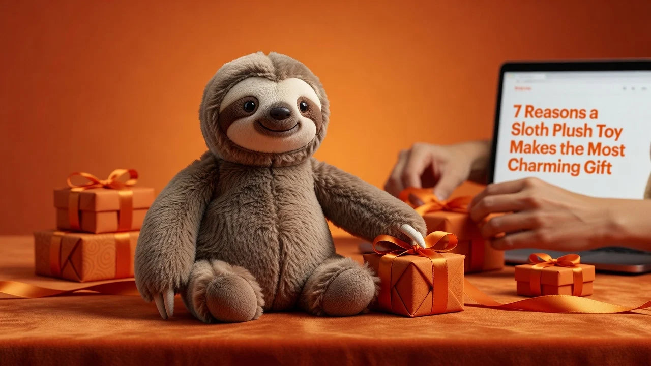Professional header image for list-based article: 7 Reasons a Sloth Plush Toy Makes the Most Charming Gift