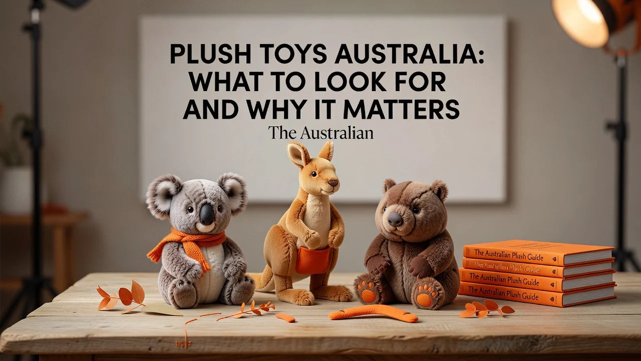 Professional header image for list-based article: Plush Toys Australia: What to Look For and Why It Matters