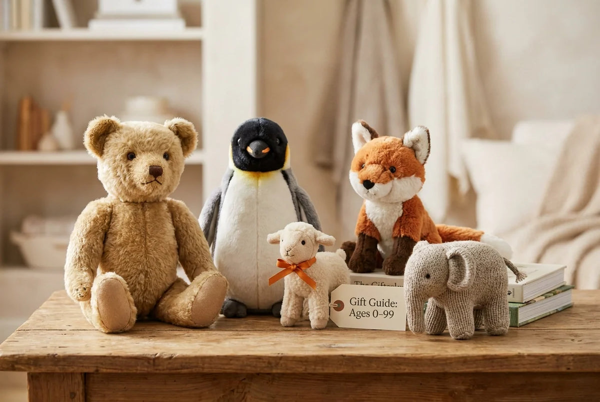 Professional header image for list-based article: 25 Cutest Stuffed Animals for Every Age and Budget
