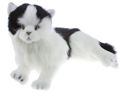 Woodrow (Piebald Cat - 38cm lying, black & white)