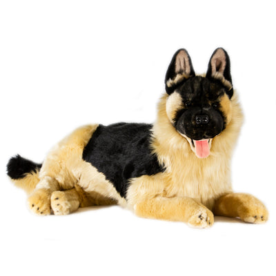 Ranger (German Shepherd, black face, with satin pocket - 64cm lying)