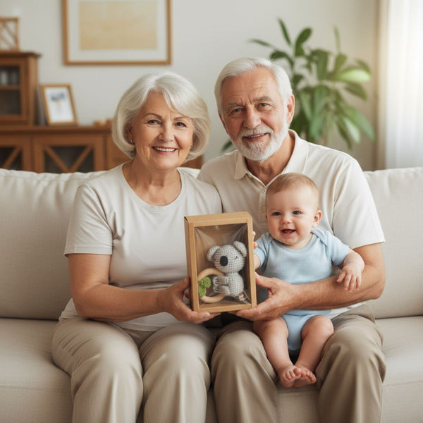 Koala Wooden Baby Teether Ring