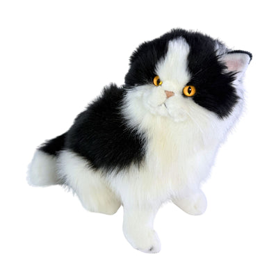 Angus (Piebald Cat - 34cm sitting, black and white)