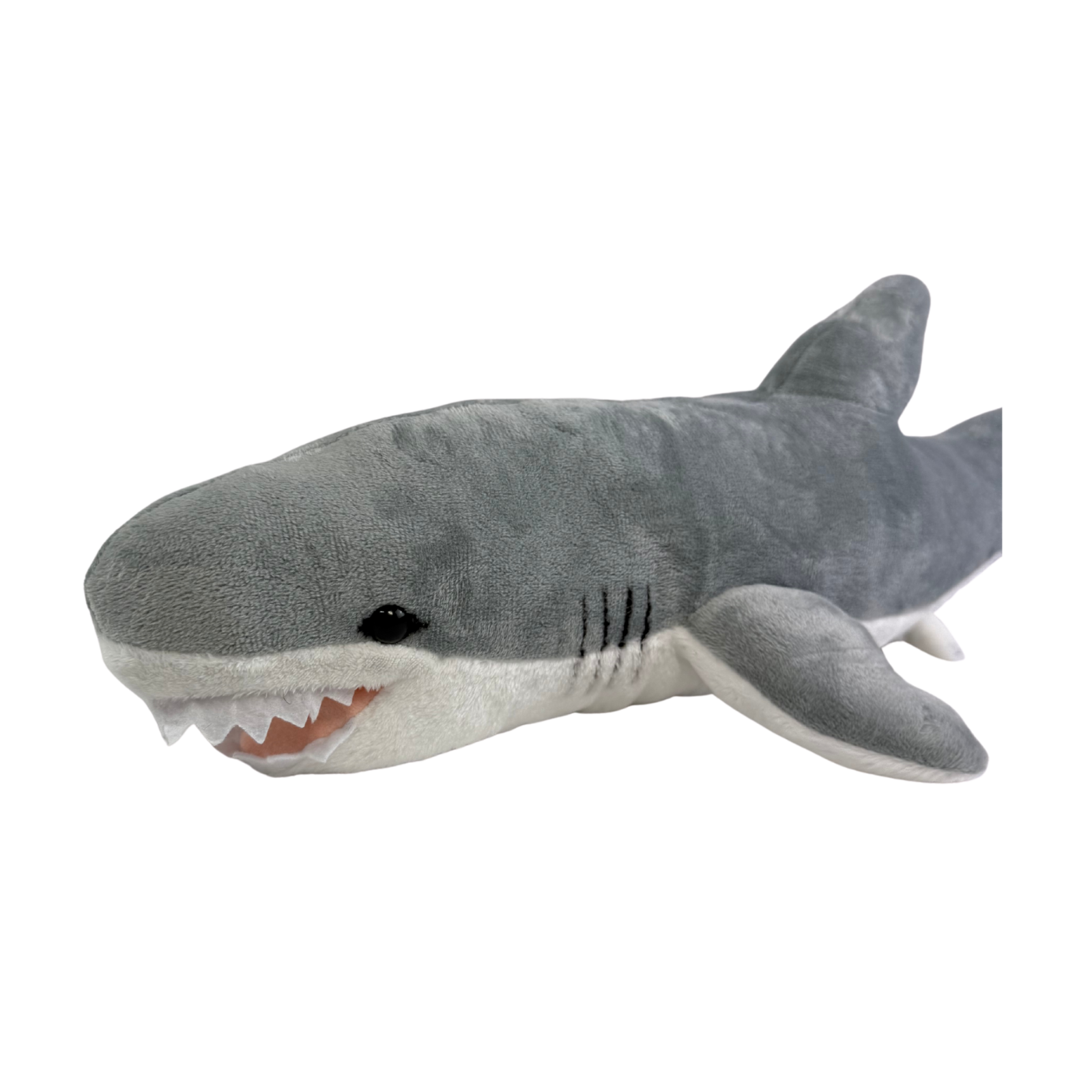 an exquisitely soft and realistic Great White Shark plush toy