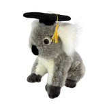 Athena Koala plush toy wearing a graduation hat