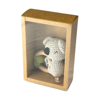 Koala Wooden Baby Teether Ring