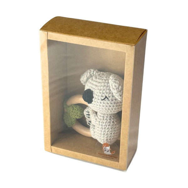 Koala Wooden Baby Teether Ring