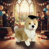 Gradhat Bailey - Border Collie with Graduation Hat