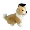 Gradhat Bailey with Graduation Hat - Border Collie - 23cm sitting, tan