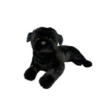 cute large-sized black pug plush toy