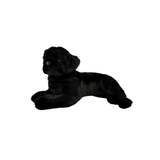 cute large-sized black pug plush toy