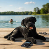 plush Black Labrador soft toy