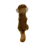 a realistic small-size stuffed Meerkat soft toy in a standing position.