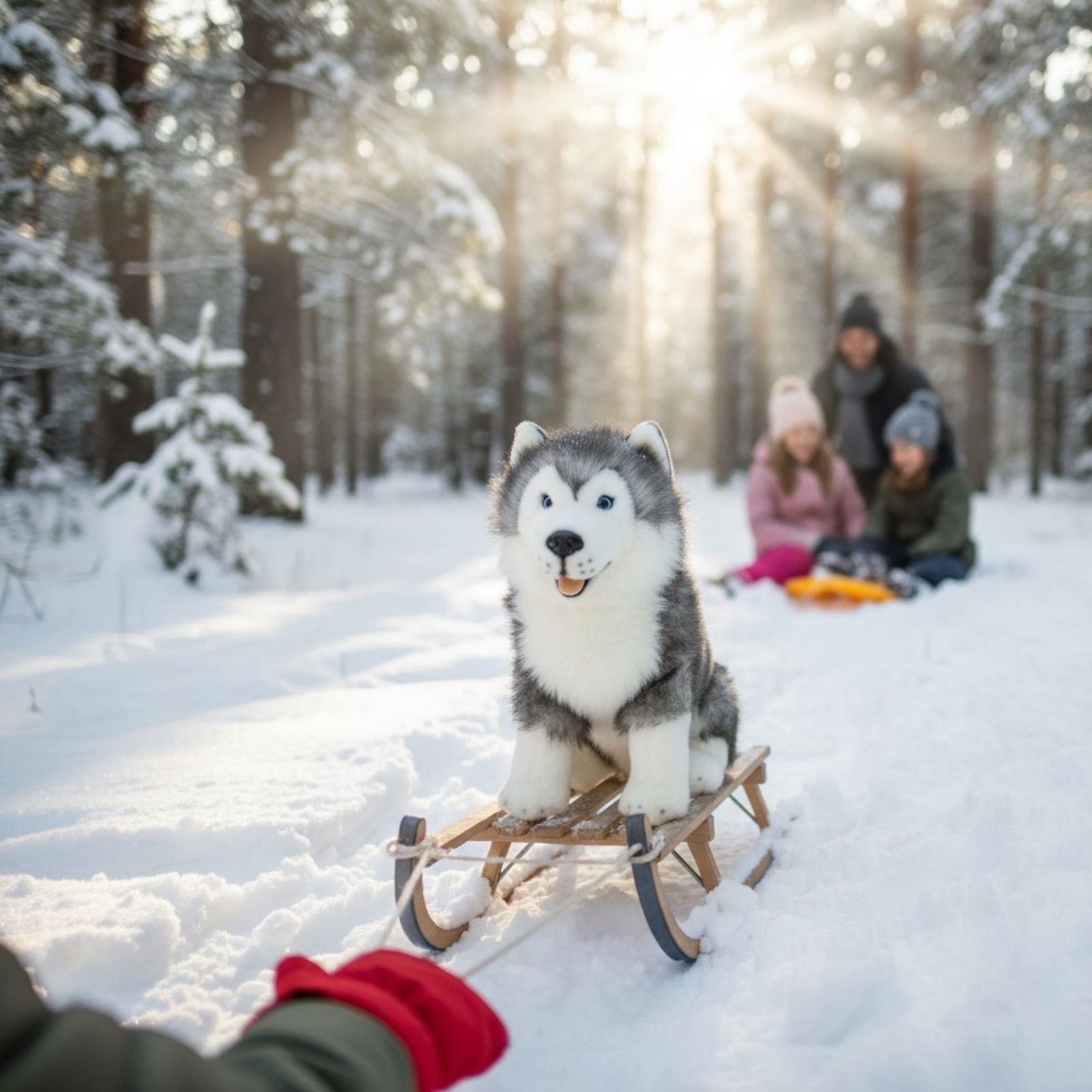 Siberian Husky soft plush toy