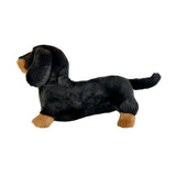 handcrafted plush black and tan Dachshund dog toy