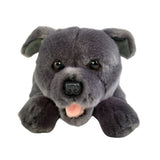 Blue Staffordshire Bull Terrier plush puppy toy