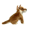 Plush toy dingo on a white background