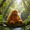 Sitting on the forest Orange Orangutan baby soft stuffed plush toy