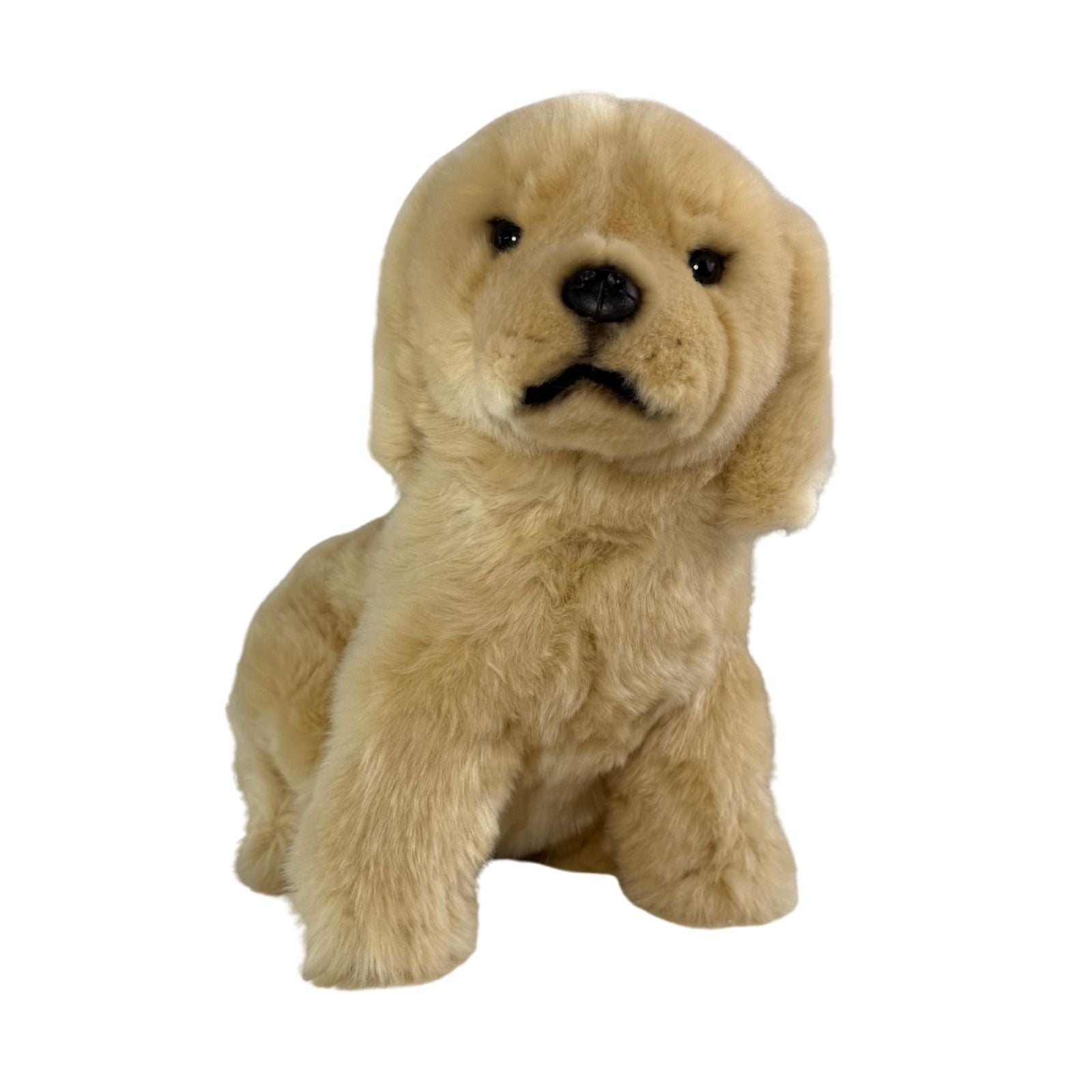 Chanel realistic Golden Retriever plush toy with soft fur