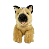Front view of Chief German Shepherd realistic plush toy