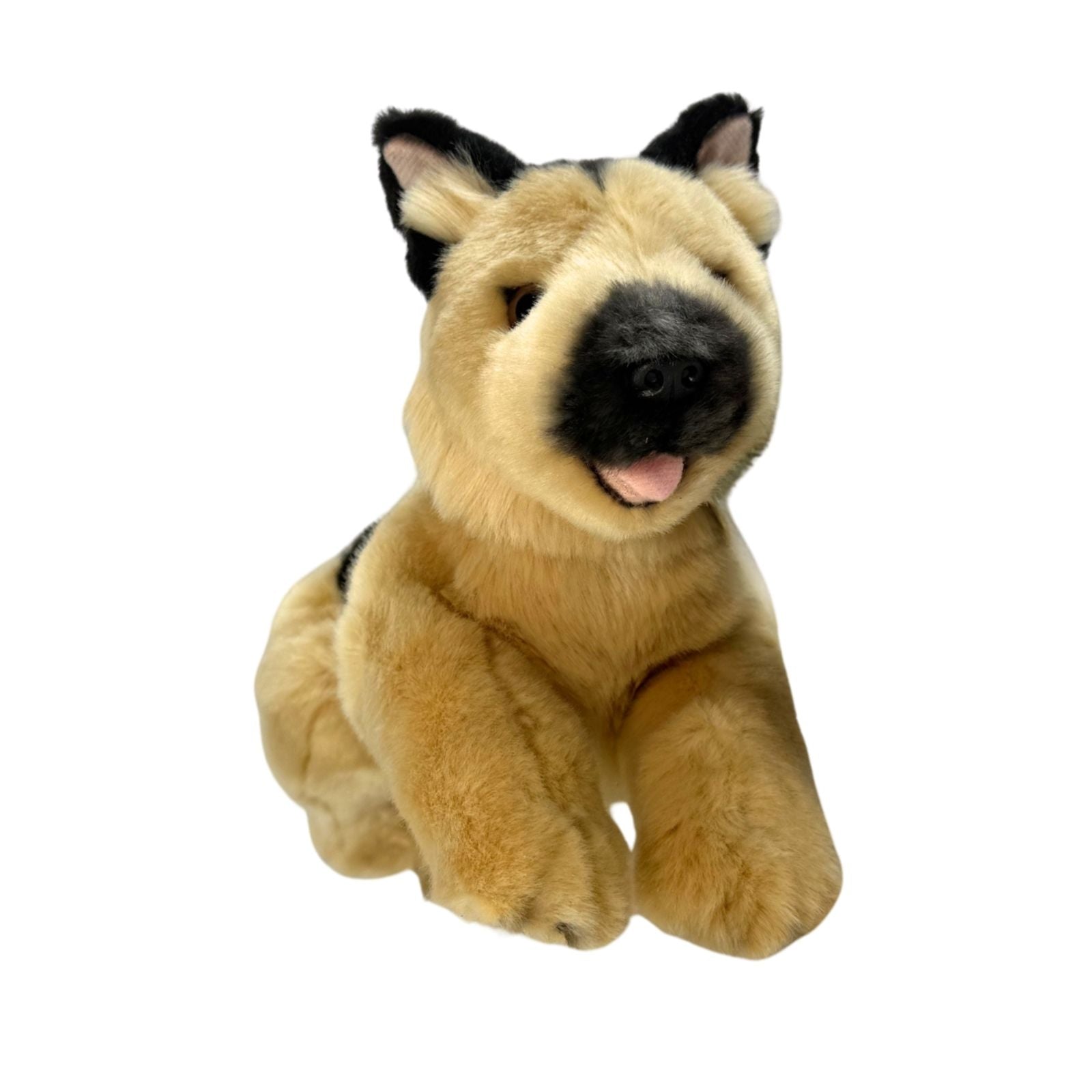 Chief German Shepherd realistic plush toy sitting