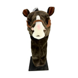Front view of Clydesdale Horse plush golf club headcover