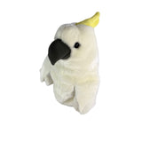 Front view of Cockatoo plush golf club headcover
