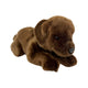 Close-up of Coco realistic Labrador Puppy plush toy