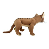 Plush toy Tasmanian Tiger on a white background