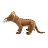 Plush toy of a Tasmanian Tiger on a white background