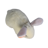 Cotton white bunny plush toy back top view