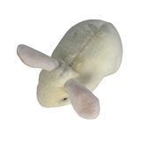Cotton white bunny plush toy back top view