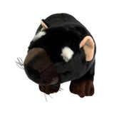Plush toy resembling a Tasmanian devil on a white background