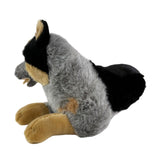 Cattle dog pocket plush toy showing side details