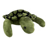 Green turtle plush toy showing realistic details