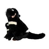 Plush toy otter on a white background