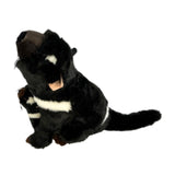 Plush toy beaver on a white background
