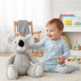 fluffy Koala soft and cuddly stuffed plush toy with a baby