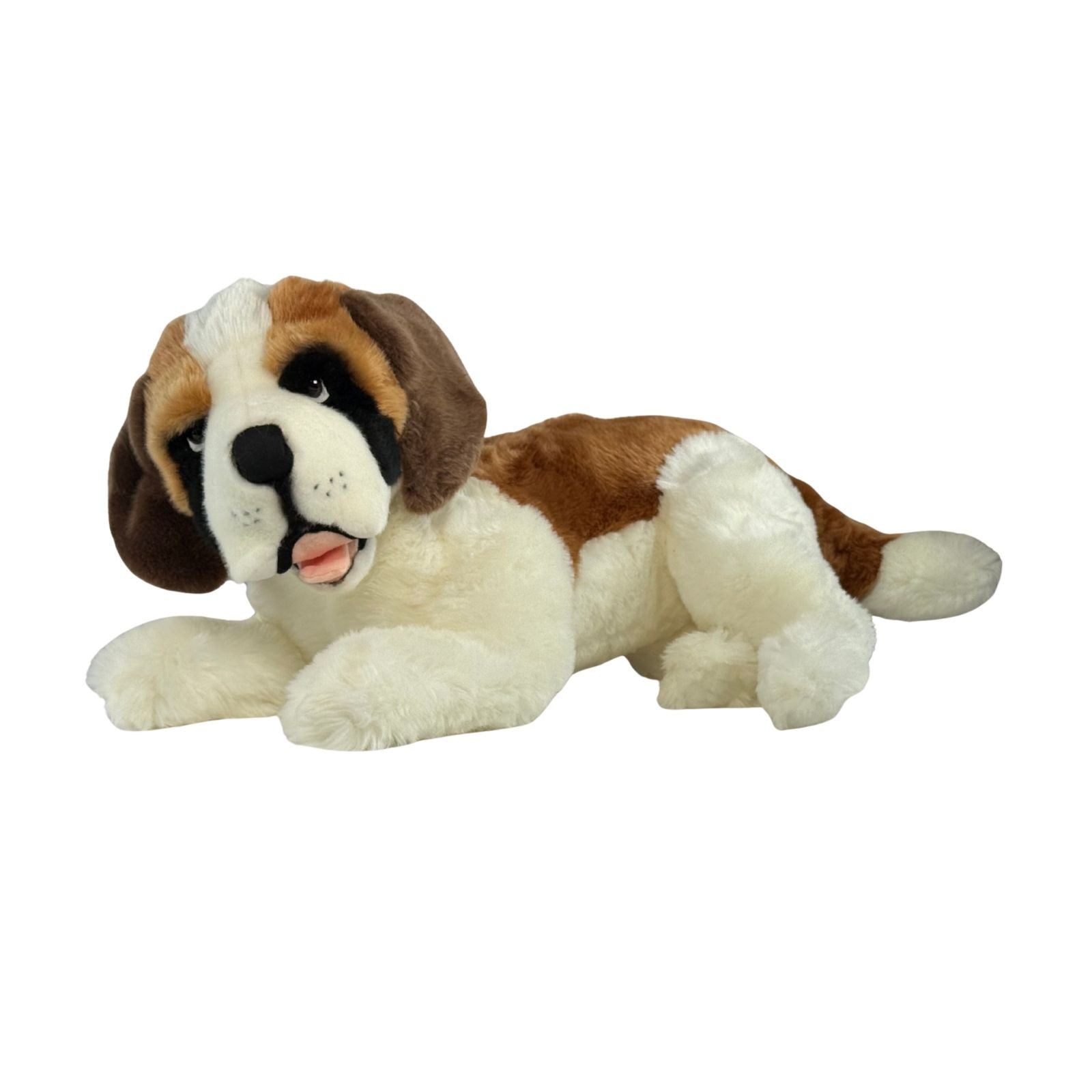 Lying St. Bernard realistic plush toy