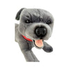 Flint (Staffy - 35cm lying, grey)