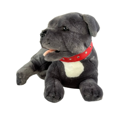 Flint (Staffy - 35cm lying, grey)